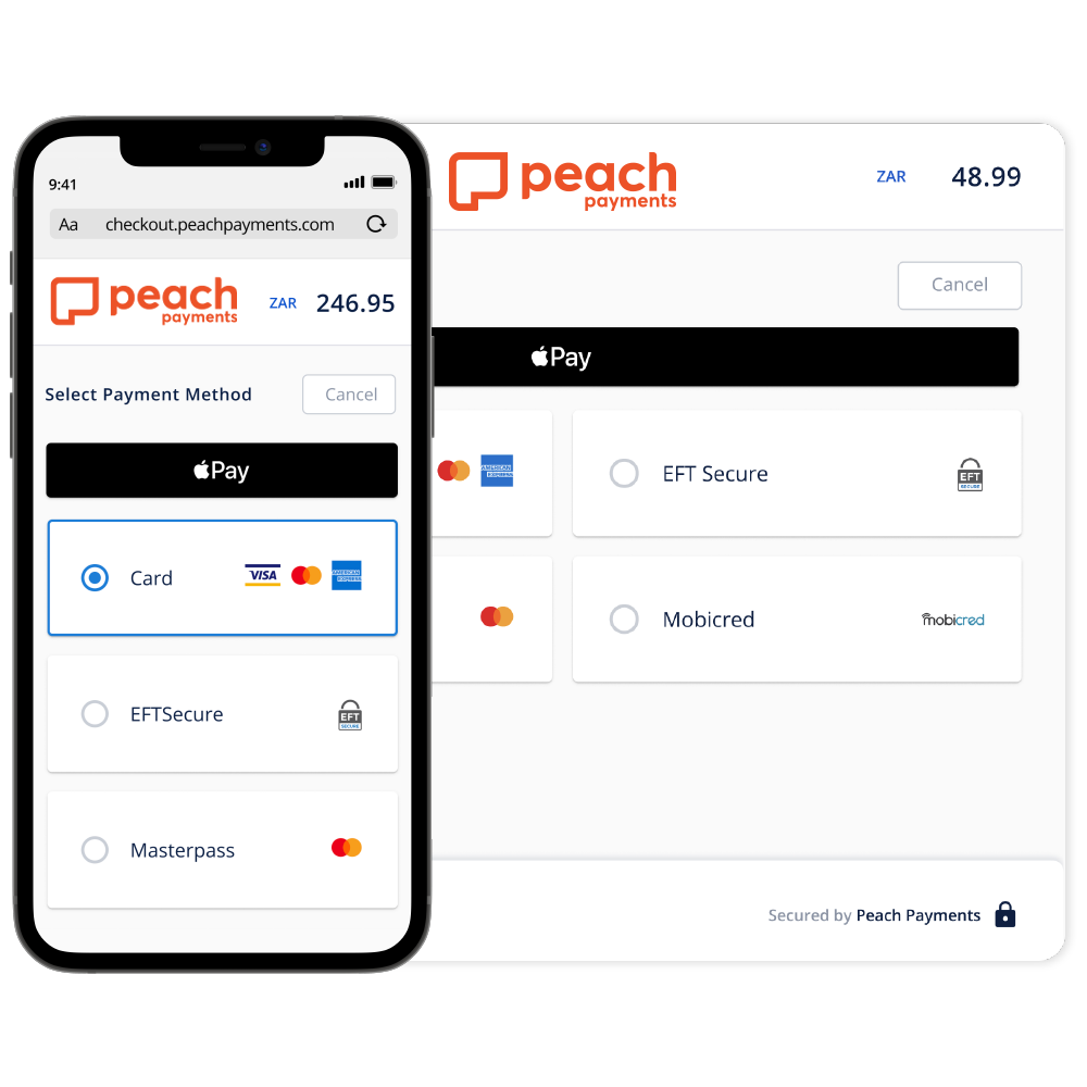 Ecommerce checkout by Peach
