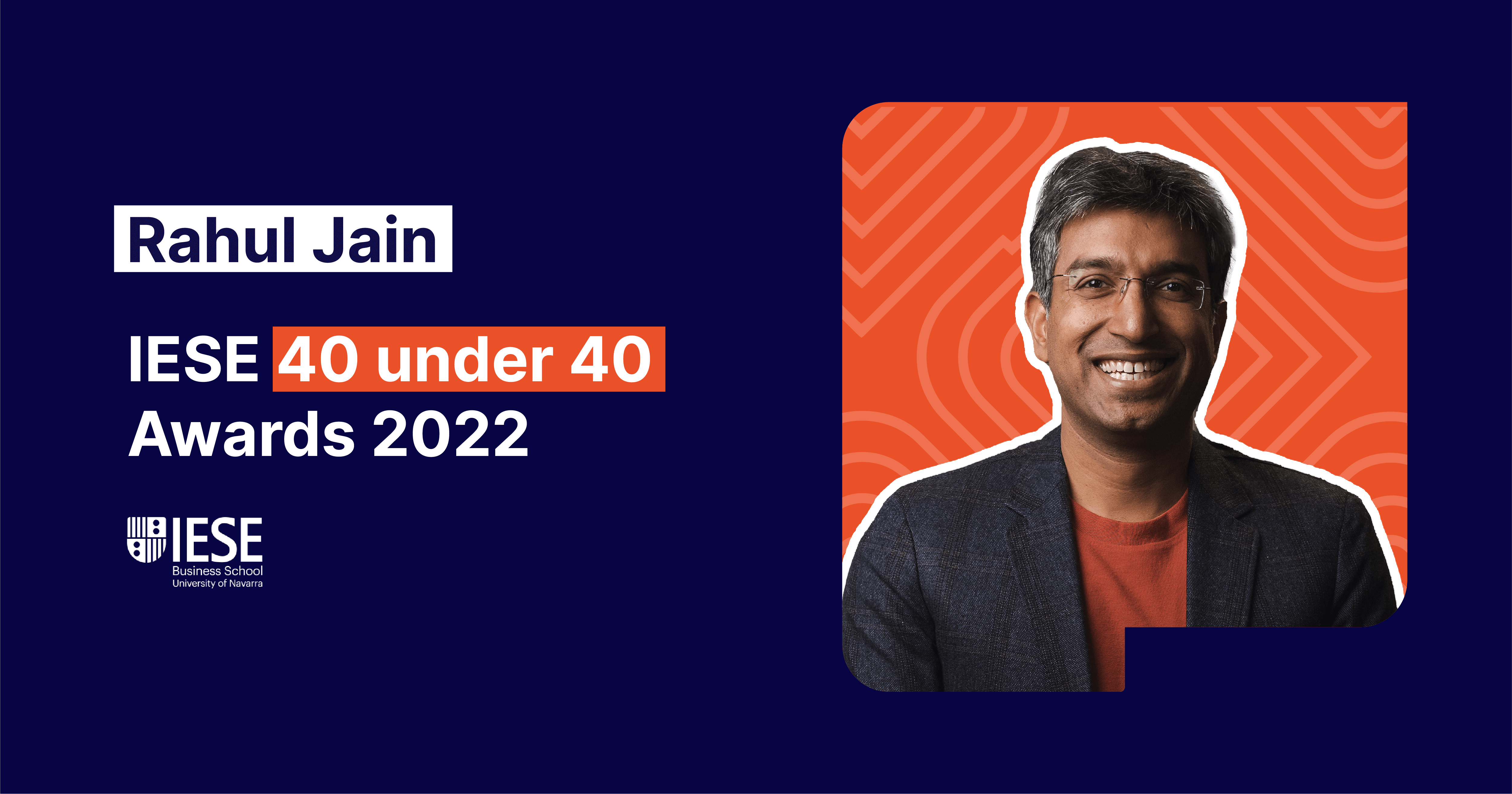 Rahul Jain, co-founder and CEO of Peach Payments, named an IESE 40under40 best entrepreneur for 2022