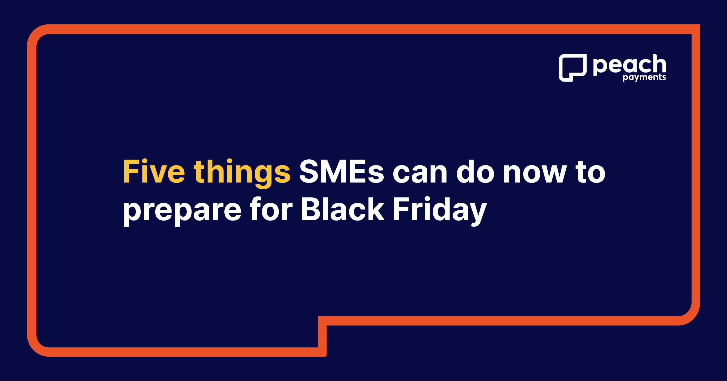 Five things SMEs can do now to prepare for Black Friday