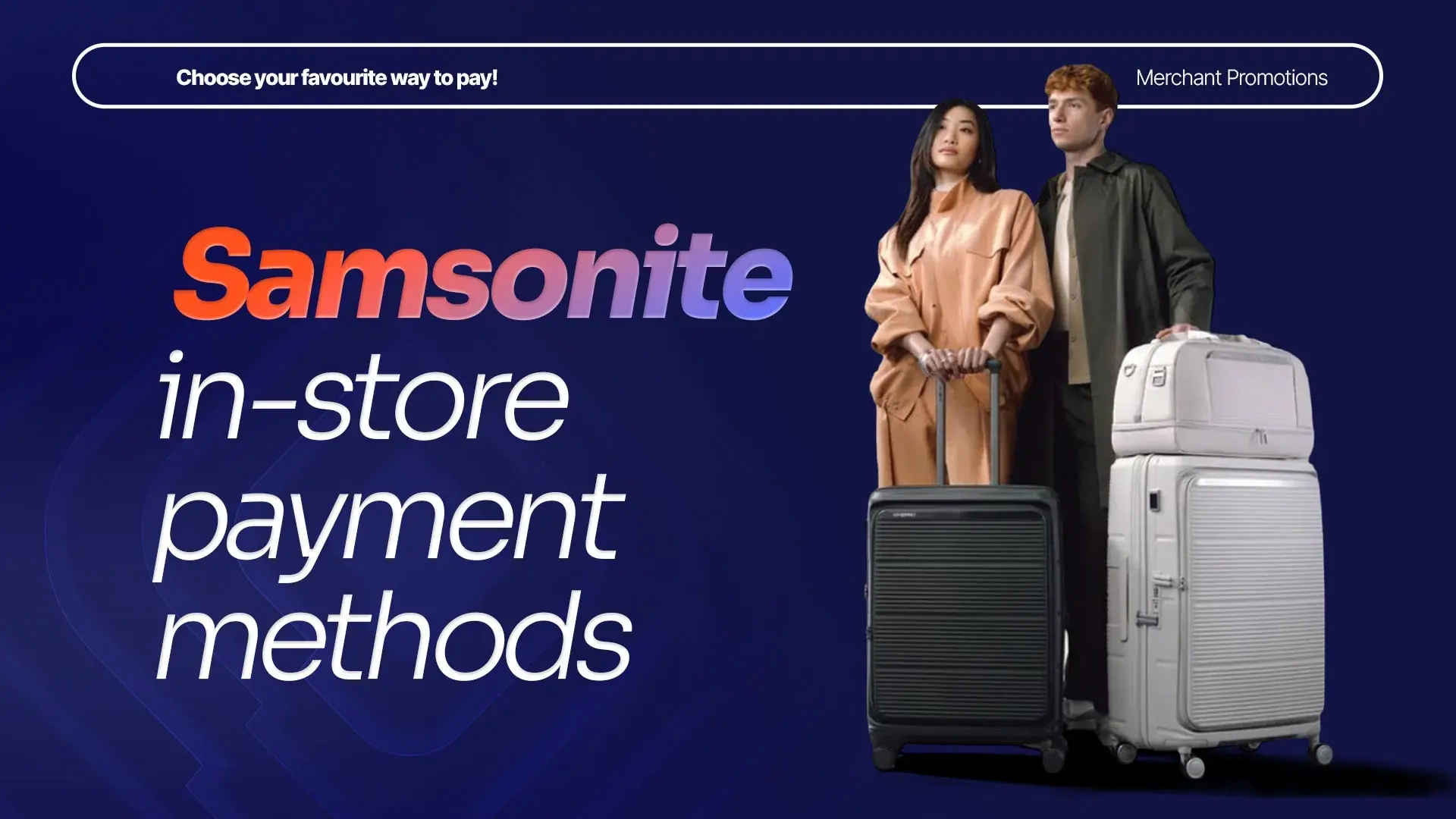 Samsonite in-store payment methods