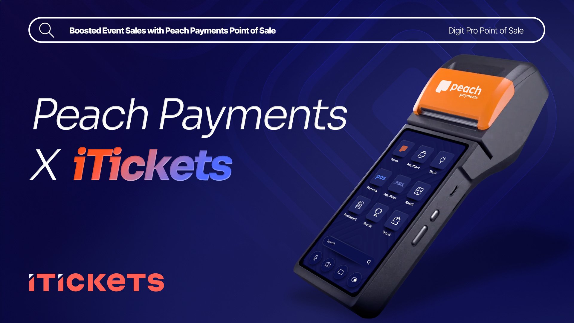 iTickets x Peach Payments Point of Sale