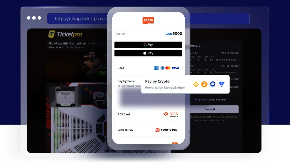 Peach Payments x MoneyBadger partnership goes live