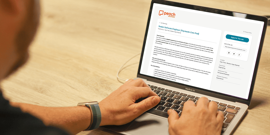 Job Postings at Peach Payments