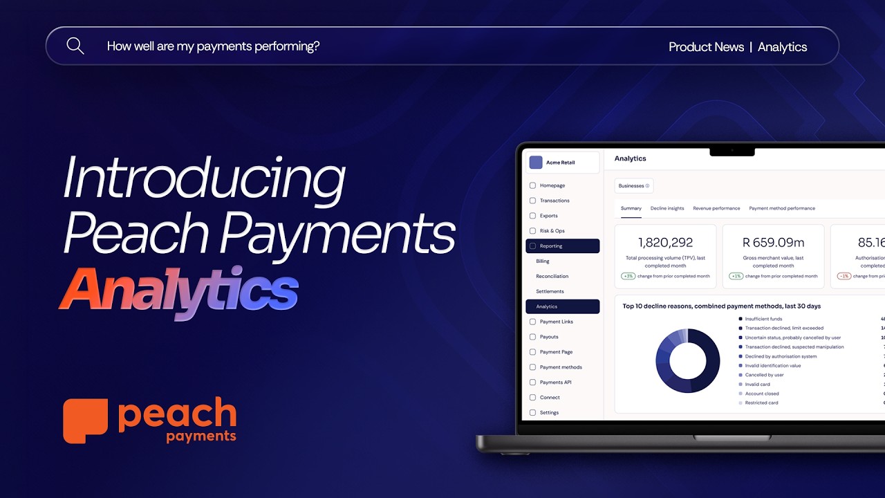 Meet Peach Payments Analytics | Smarter Insights for Black Friday